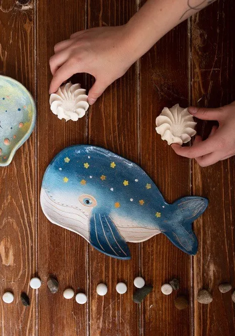 Тарелка кит. Ручная лепка | Мастер-классы | Иркутск